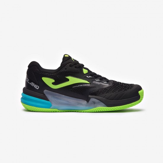 TÊNIS JOMA ROLAND CLAY - PRETO/VERDE TÊNIS JOMA ROLAND CLAY - PRETO/VERDE